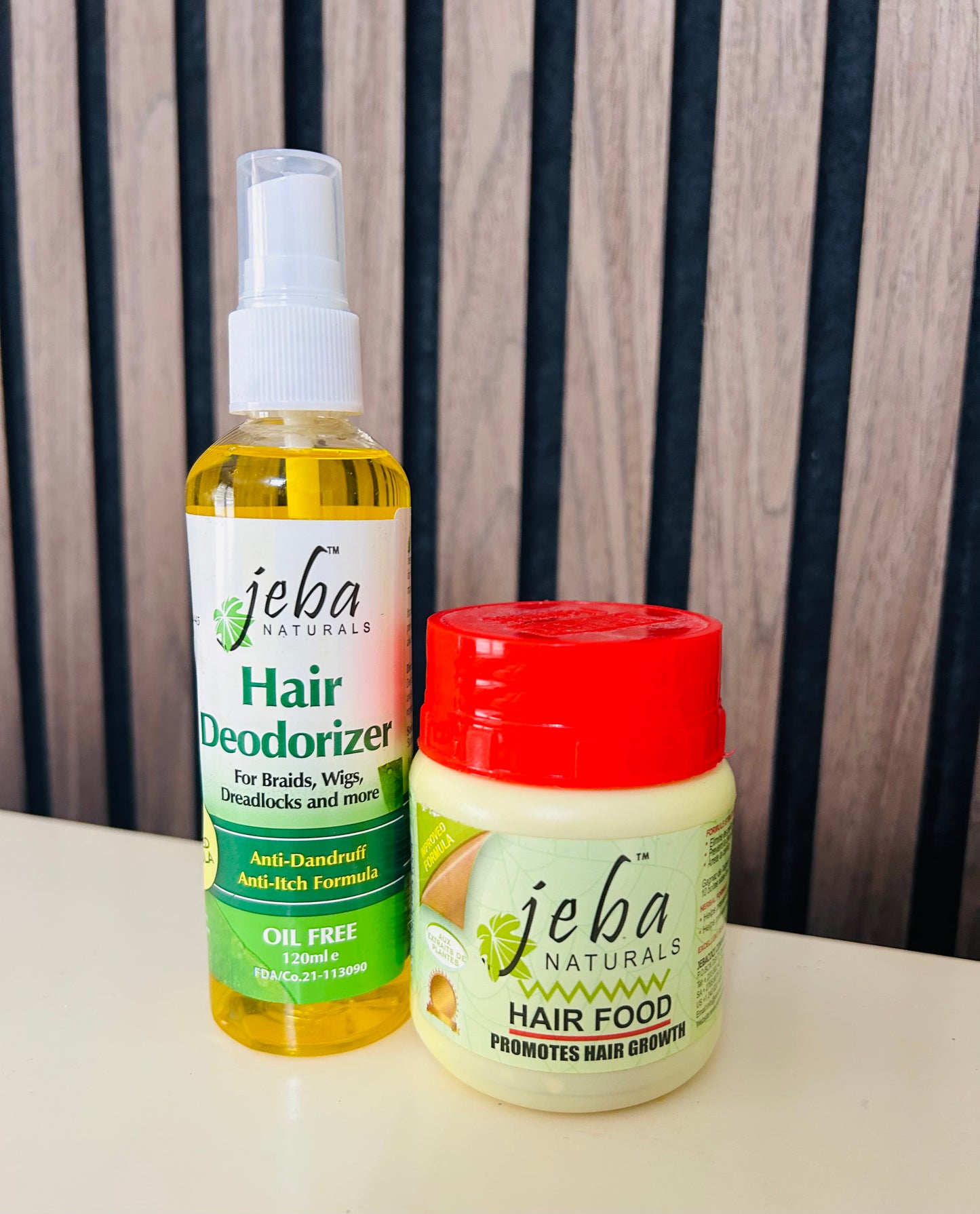 Jeba Naturals Bundle (hair food & hair deodoriser)